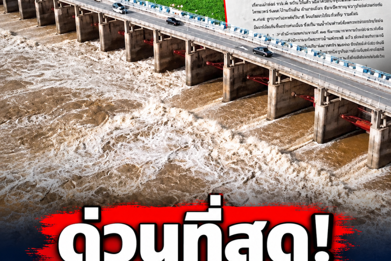 🚨 ด่วน! กรมชลฯ เตือน 4 จังหวัดเสี่ยงน้ำสูง เร่งยกของขึ้นที่สูง พร้อมเตรียมอพยพทันที